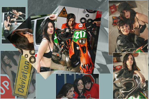 Composition synthtique de nos membres : Plus de photos sur notre sance portraits lingerie motos 2007